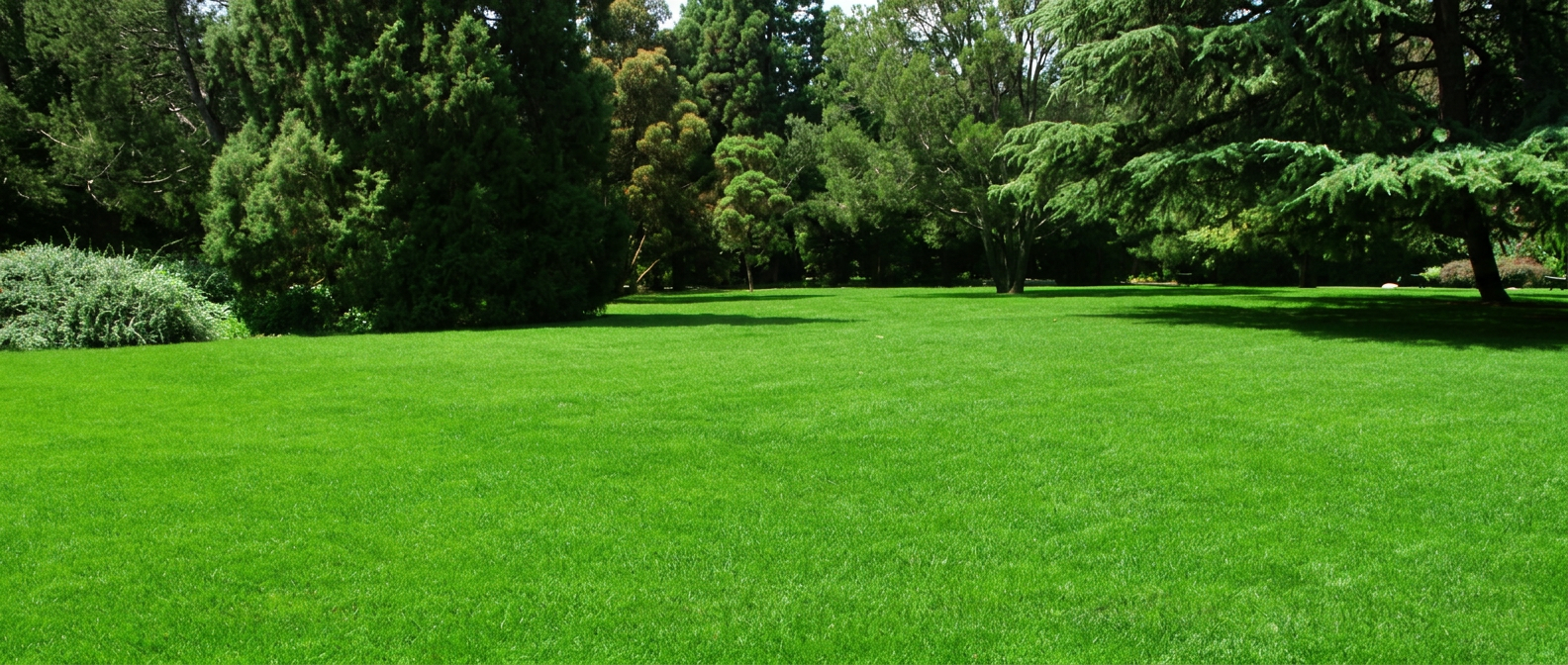 Healthy green lawn on a mature Muskoka property